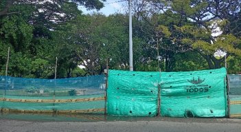 A pesar de estar terminado, se siguen presentando inconvenientes en el Parque José Eusebio Caro por falta de luz en un sector del lugar de esparcimiento. / Foto: Yanaira García. 