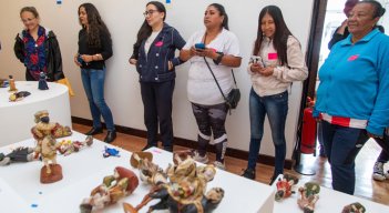 Pesebre en Ecuador busca contar los hitos de varios momentos en la historia. Foto AFP
