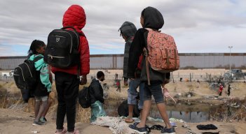 Migrantes en la frontera con Estados Unidos 