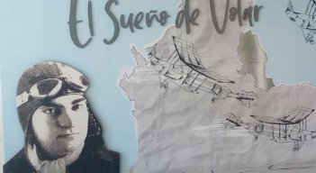 Pro Cúcuta quiere regalarle a la ciudad una réplica exacta de la primera avioneta que en el año 1919 piloteó el aviador pamplonés Camilo Daza Álvarez. / Foto: Archivo