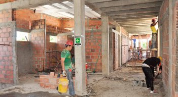 El sector construcción fue el que más caída registró en el PIB, 4,2 p.p./ Foto Archivo