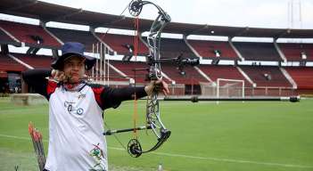Andrés Mauricio Ardila, arquero cucuteño. Foto: Carlos Ramírez. 