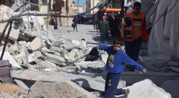 Bombardeo en Gaza