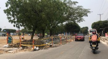 Actualmente la obra se encuentra paralizada. / Foto: Nicolás Mojica. 