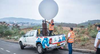 Corponor y el Ideam implementaron cuatro días de radiosondeos para medir la calidad del aire en Cúcuta/Foto cortesía