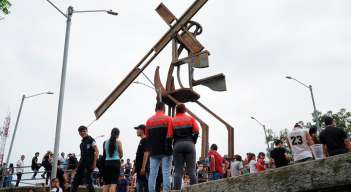 El cerro Jesús Nazareno, en el barrio Antonia Santos, es el principal sitio de concentración de feligreses en Semana Santa.. / Foto: Cortesía