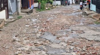 La calle 13 con avenida 19 lleva sin mantenimiento desde hace mucho tiempo./ Foto: Cortesía 