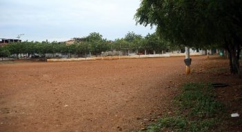 Hoy, el escenario deportivo está en abandono./ Foto: Carlos Ramírez. 