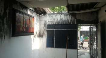 Las paredes de la vivienda quedaron totalmente averiadas./ Foto: Cortesía. 