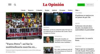Nuevo diseño digital de La Opinión 