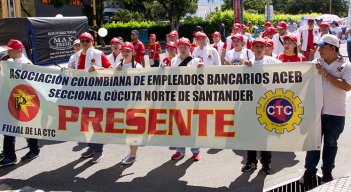 Hoy, los sindicatos y trabajadores marchan nuevamente en Cúcuta para reclamar derechos./ Foto Archivo
