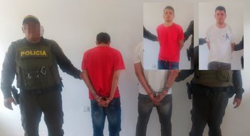 John Guevara y Neswin Torres fueron capturados en el barrio Carlos Ramírez París.