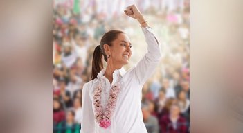 Claudia Sheinbaum, candidata presidencial de la coaliación Sigamos Haciendo Historia. / Foto: redes