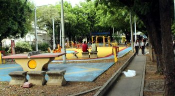 El ‘Parque de la Piedra’ se encuentra a la espera de una remodelación./ Foto: Carlos Ramírez.