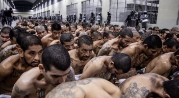 Pandilleros en El Salvador.