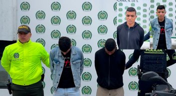Rigoberto Hurtado y Luis Castilla fueron capturados en el parque principal.