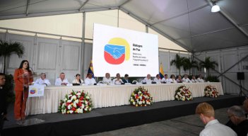 El gobierno nacional y la Segunda Marquetalia instalaron los diálogos de paz en Caracas./Foto AFP