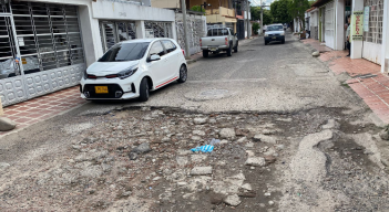 Grandes baches se apoderarón de las vías de los Acacios.