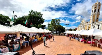 La plaza 29 de Mayo fue el escenario de las dos ferias organizadas por la Gobernación./ Foto Cortesía