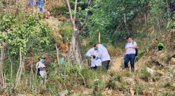 La Brinho, se encargó de inspeccionar la escena  y el levantamiento del cuerpo.