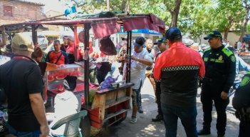 Incautación de megáfonos a carreteros en Cúcuta/Foto cortesía