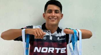 Diego Camacho, paranador nortesantandereano de la categoría juvenil