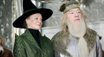 Michael Gambon, el inolvidable Dumbledore, y Maggie Smith, la firme McGonagall