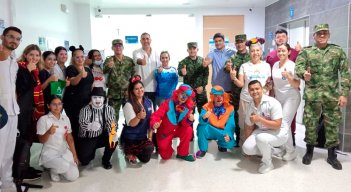 Clínica Duarte y Ejército Nacional: celebración de Halloween