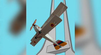 Este es el diseño del avión que tendrá el obelisco en honor al piloto pamplonés Camilo Daza, en Cúcuta./ Foto Cortesía
