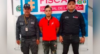 Ronell José Rangel Escobar, miembro de la banda 'AK-47' capturado en Cúcuta. Foto Colprensa