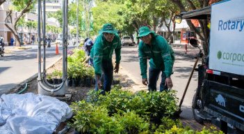 Así va el embellecimiento de la Avenida Cero. / Foto: Cortesía.