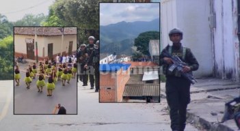 Un hostigamiento a la estación de Policía de Convención dejó un policía herido.