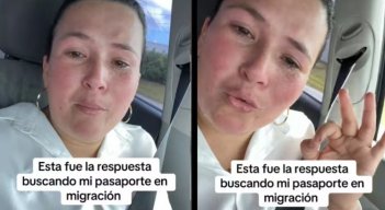 Migrante venezolana. 