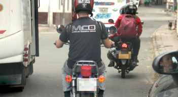Motorizados en Cúcuta.