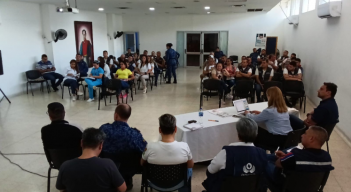 Reunión de autoridades en la cárcel de Cúcuta.