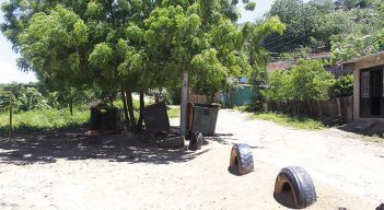 El hecho ocurrió al lado de la cancha de tierra de Colinas del Tunal. / Foto: Stefany Peñaloza. 