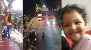 Las víctimas fatales fueron identificadas Antonella Paredes Pallares, de dos años de edad, y Diomedes Delgado Coronel, de 44, reportaron las autoridades./ Foto: Cortesía.