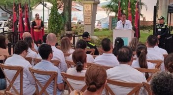 Intervención del gobernador William Villamizar en acto de los 115 años del departamento/Foto Stefany Peñaloza