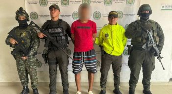 La captura se produjo en concurso entre la Policía y el Ejército/ Foto Cortesía
