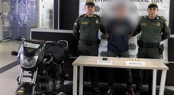 La policía capturó a este hombre durante un patrullaje de rutina por el centro de Cúcuta./Foto cortesía