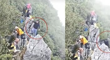Turista cayó 40 metros por selfie en montaña y sobrevivió de milagro