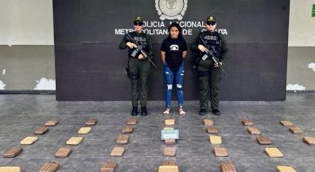 A Mayerlyn Alejandra Briseño le incautaron más de 20 kilos de droga. / Foto: Cortesía