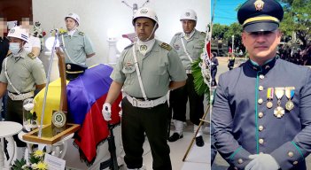 En la funeraria Rincón le dieron el último adiós al intendente Franklyn Alfonso Guerrero. / Foto: Carlos Ramírez-La Opinión