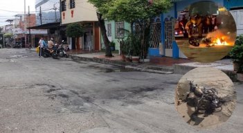 Moto Incinerada Gramalote