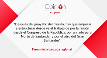 Tareas de la bancada regional