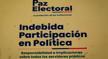 Indebida participación en política