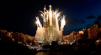 Torre de Jesucristo de la Sagrada Familia. Foto tomada de @sagradafamilia