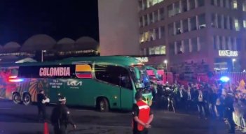 Selección Colombia en Monterrey. Foto: Captura de pantalla en X