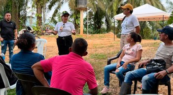 Campesinos beneficiados con la entrega de la Agencia Nacional de Tierras (ANT). / Foto: cortesía