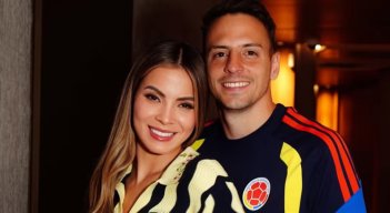 Ella es Karin Jiménez, la esposa de Santiago Arias que lo acompaña en el Mundial
